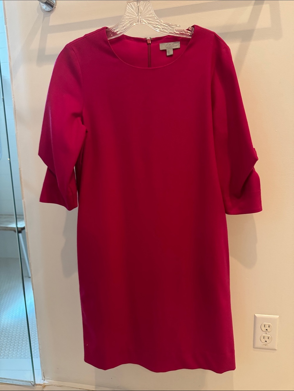 COS Fuchsia Midi Shift Dress